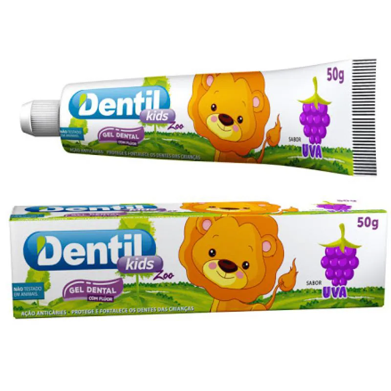 CREME DENTAL DENTIL KIDS ZOO 50G UVA