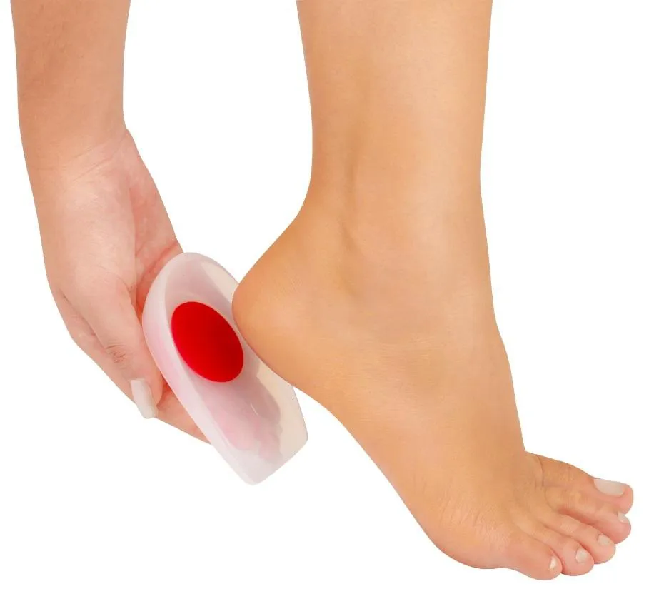 CALCANHEIRA DE SILICONE PONTO VERMELHO SILISPORT 1012 ORTHOPAUHER G