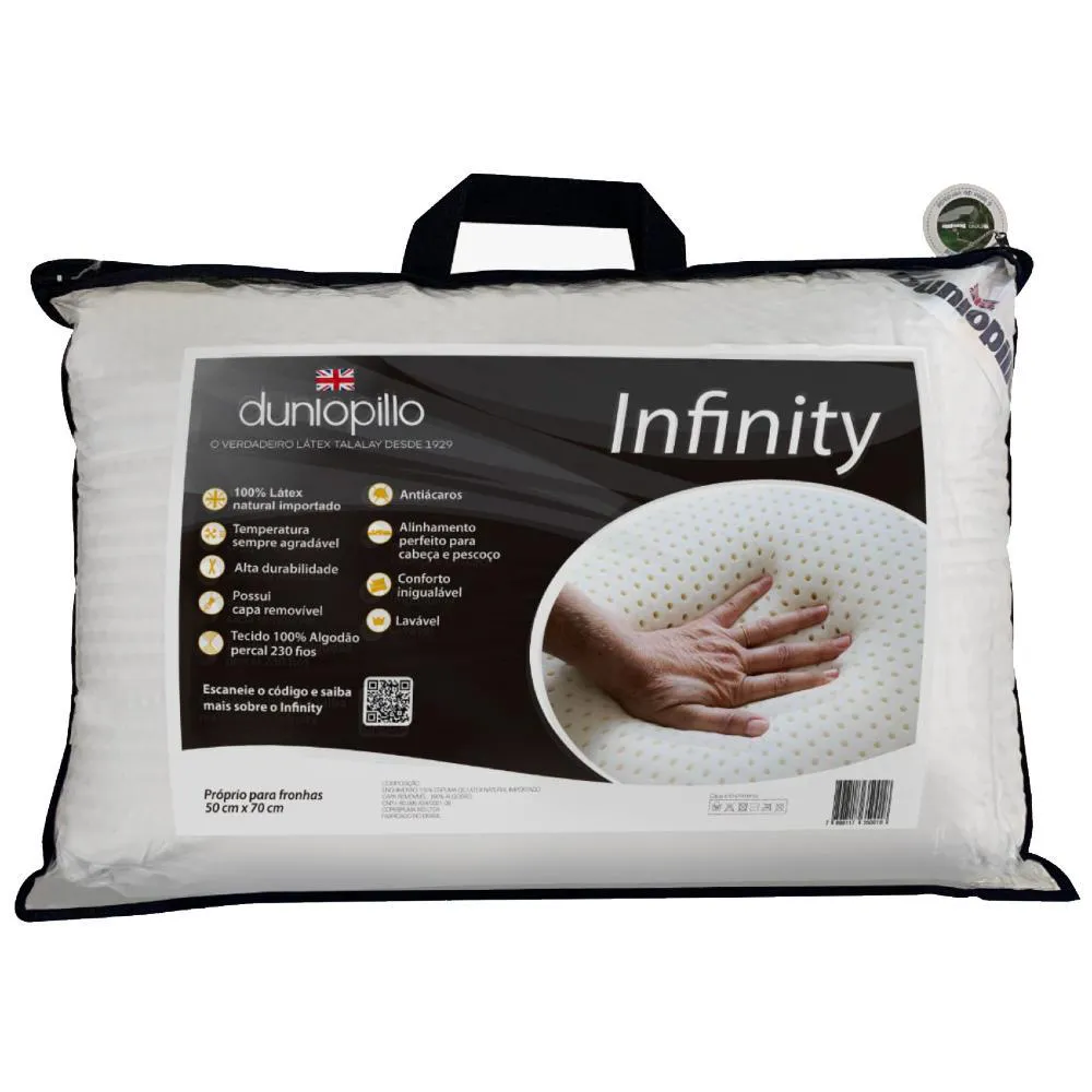 TRAVESSEIRO LATEX QUEEN INFINITY 50X70X18