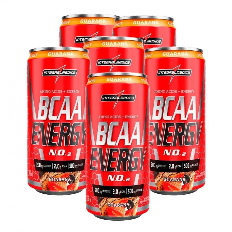 BCAA ENERGY DRINK (6 LATAS 269ML) - SABOR: GUARANá