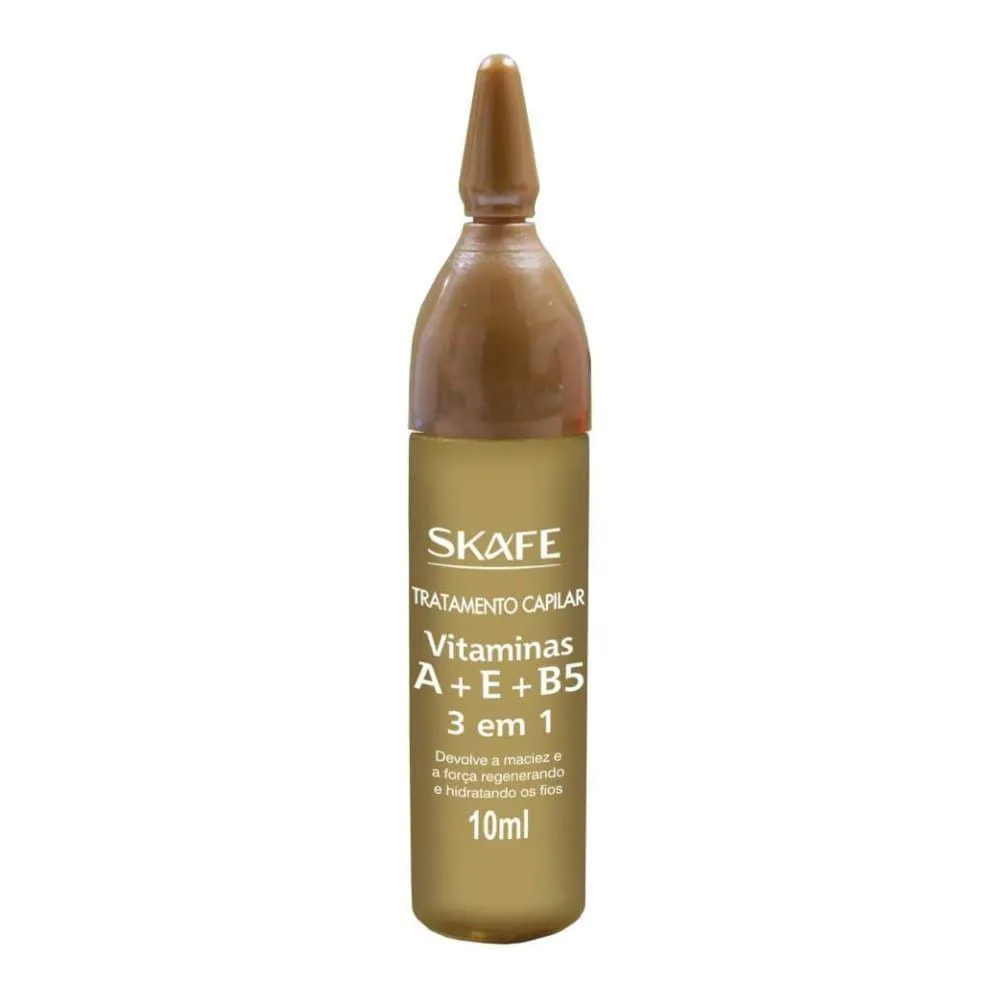 SKAFE TRATAMENTO CAPILAR VITAMINA A + E+ B5 10ML