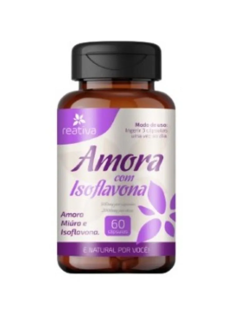 AMORA MIuRA COM ISOFLAVONA 500MG SUPLEMENTO NATURAL 60CAPS 1026942 ...