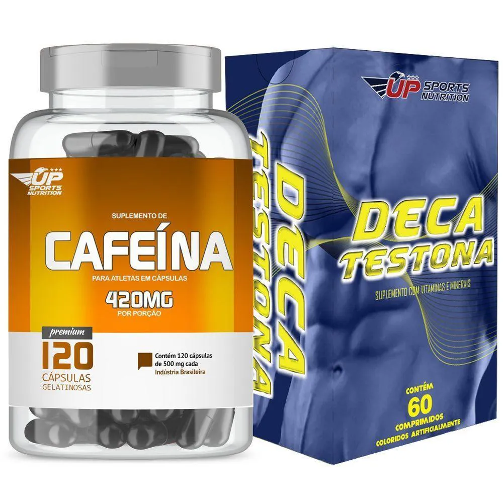 KIT CAFEINA 420MG COM 60CPS +DECA TESTONA COM 60COMPRIMIDOS
