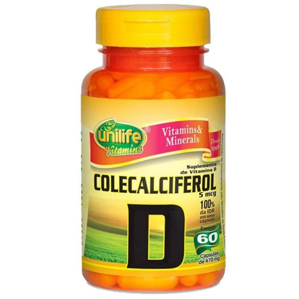 VITAMINA D COLECALCIFEROL 60 CáPSULAS UNILIFE