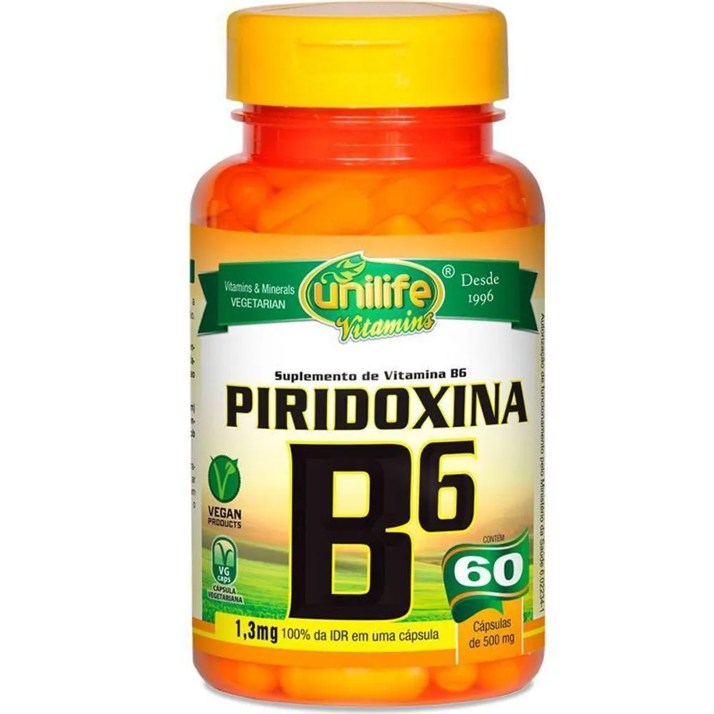 VITAMINA B6 PIRIDOXINA 60CAP