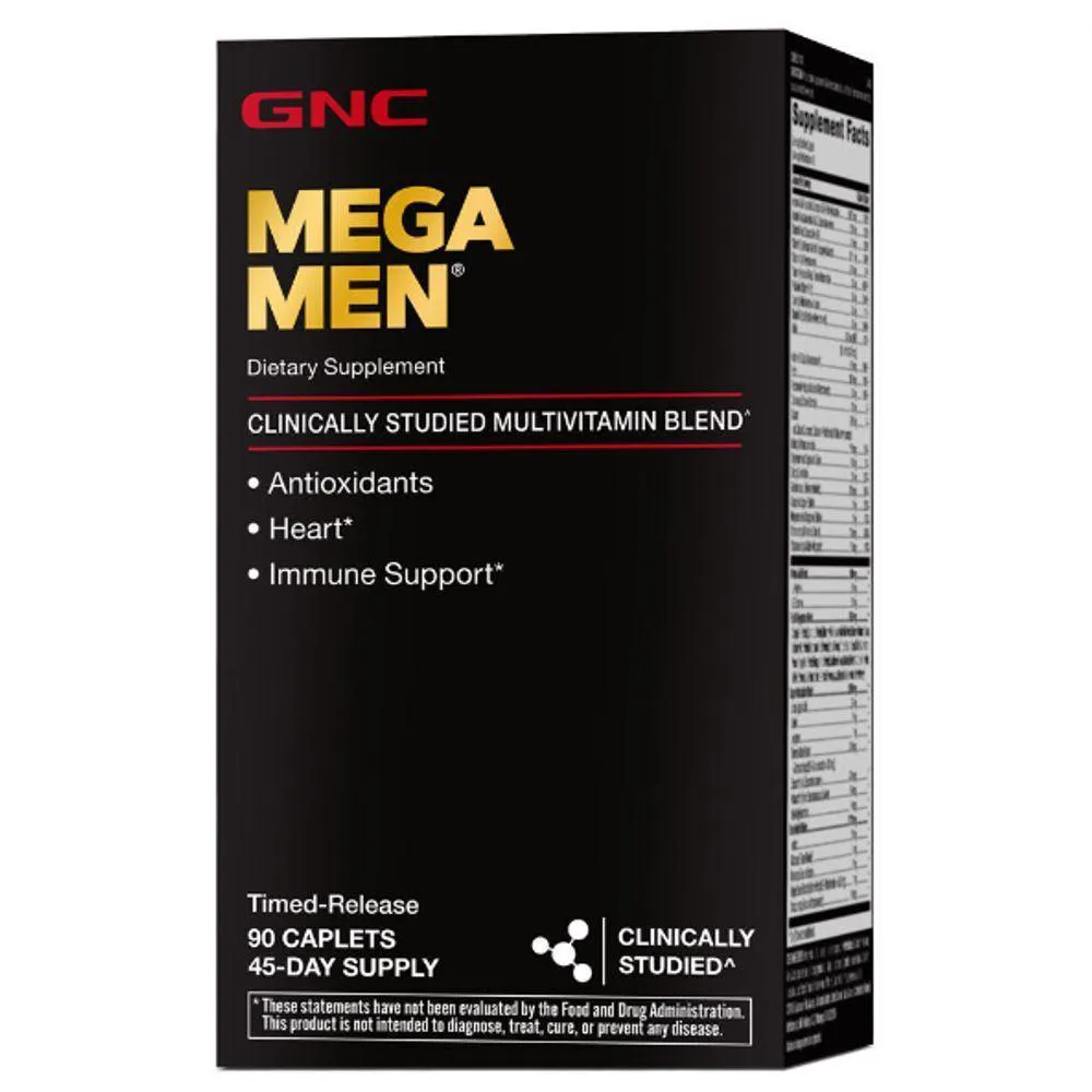 MULTIVITAMíNICO MEGA MEN, 90 CáPSULAS, GNC
