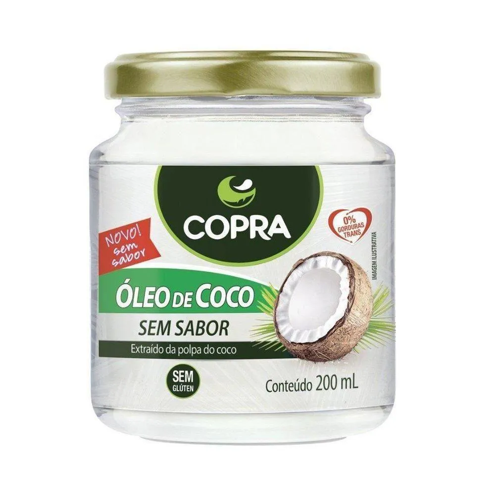 COPRA óLEO DE COCO SEM SABOR 200ML