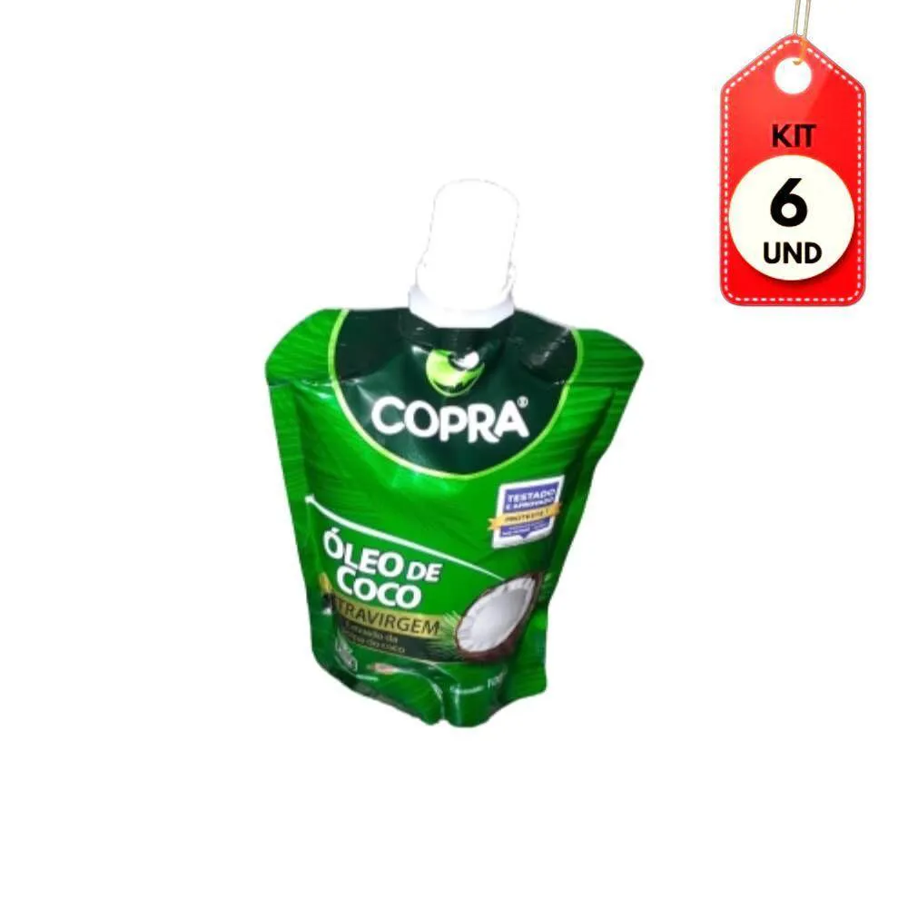 KIT C-06 COPRA óLEO DE COCO EXTRA VIRGEM SACHê 100ML