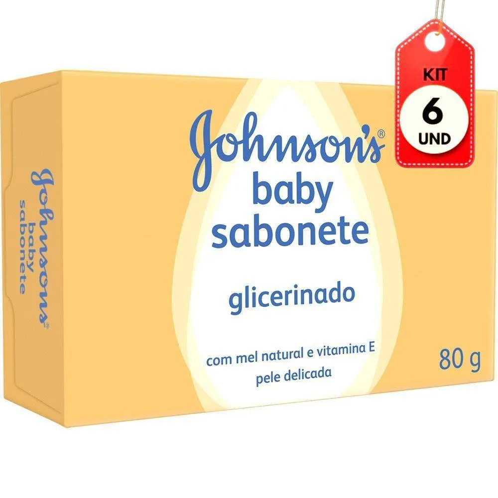 KIT C-06 JOHNSONS MEL - VITAMINAS SABONETE INFANTIL 80G