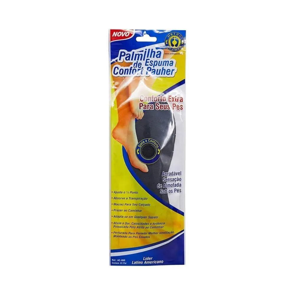 ORTHOPAUHER AC060 PALMILHA CONFORT C/ ESPUMA PRETA 43/44