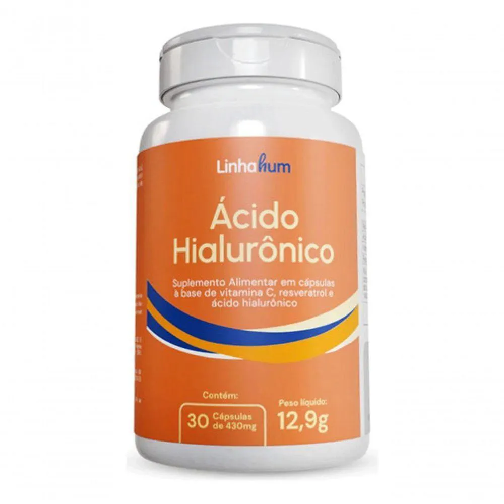 KIT 2UN áCIDO HIALURôNICO CAPSULAS 157MG VITAMINA C LINHAHUM COR:INCOLOR