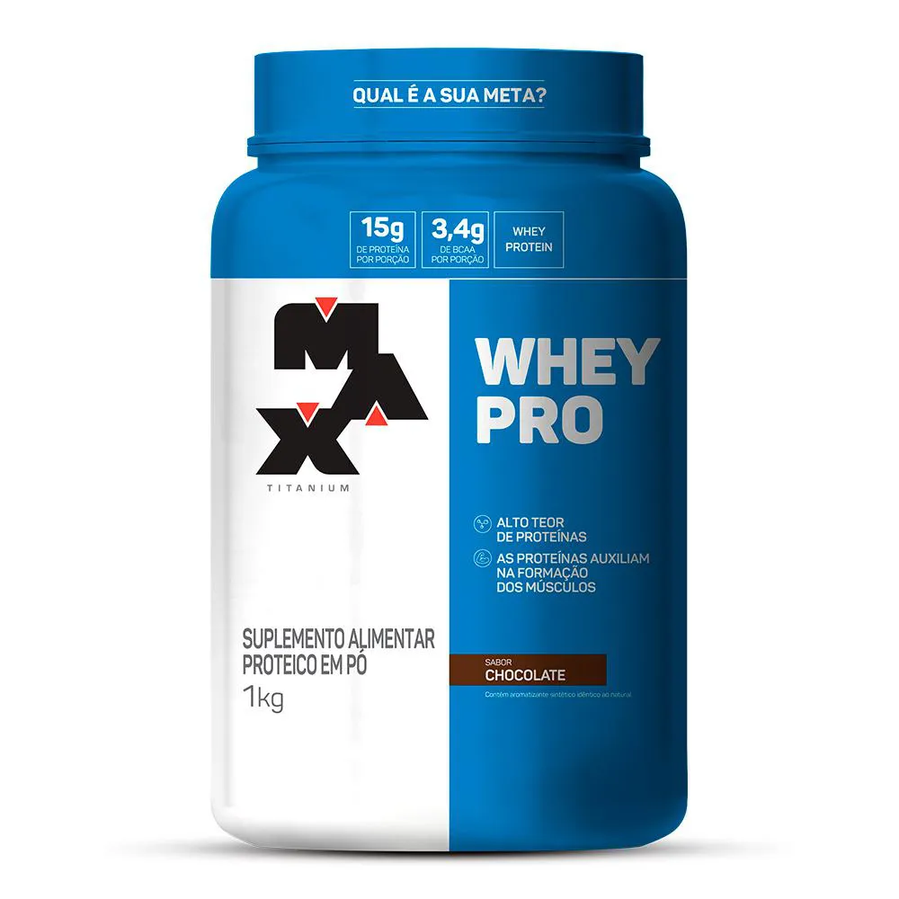 WHEY PRO 1KG MAX TITANIUM - CHOCOLATE
