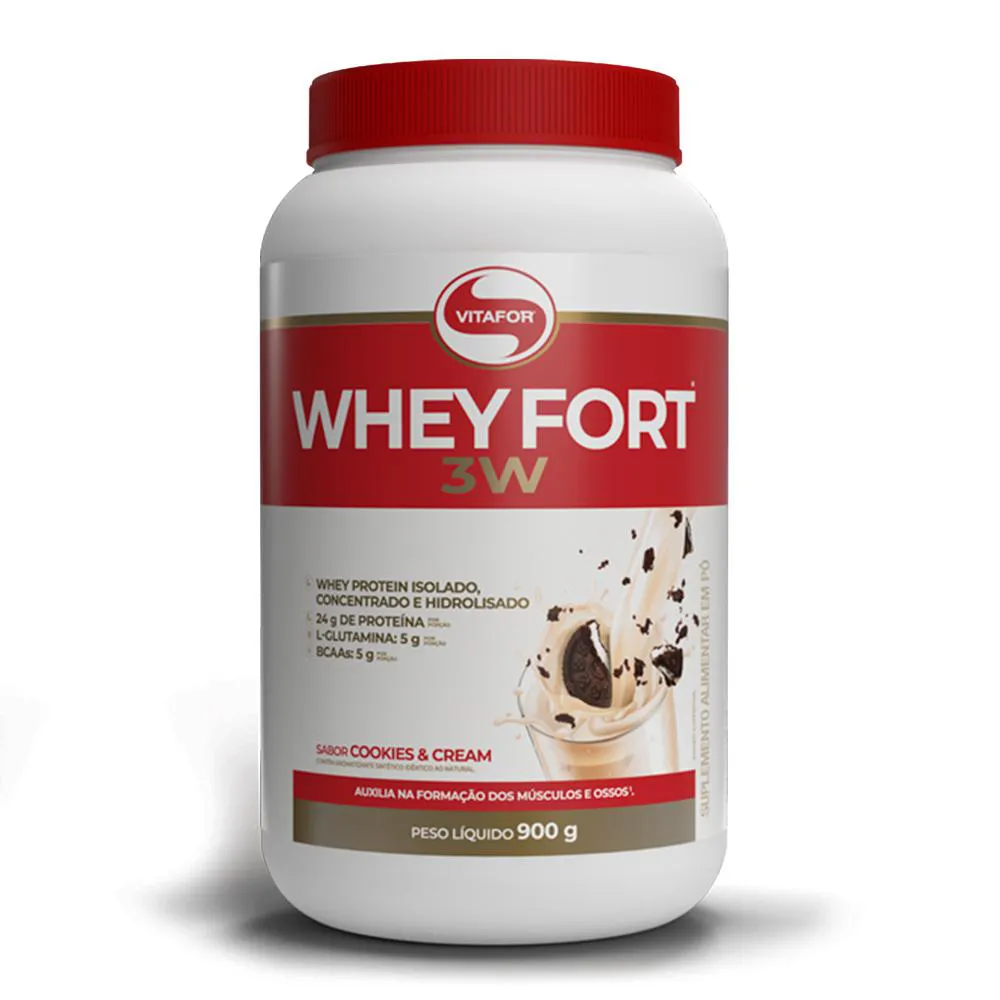 WHEY FORT 3W POTE 900G COOKIES N CREAM