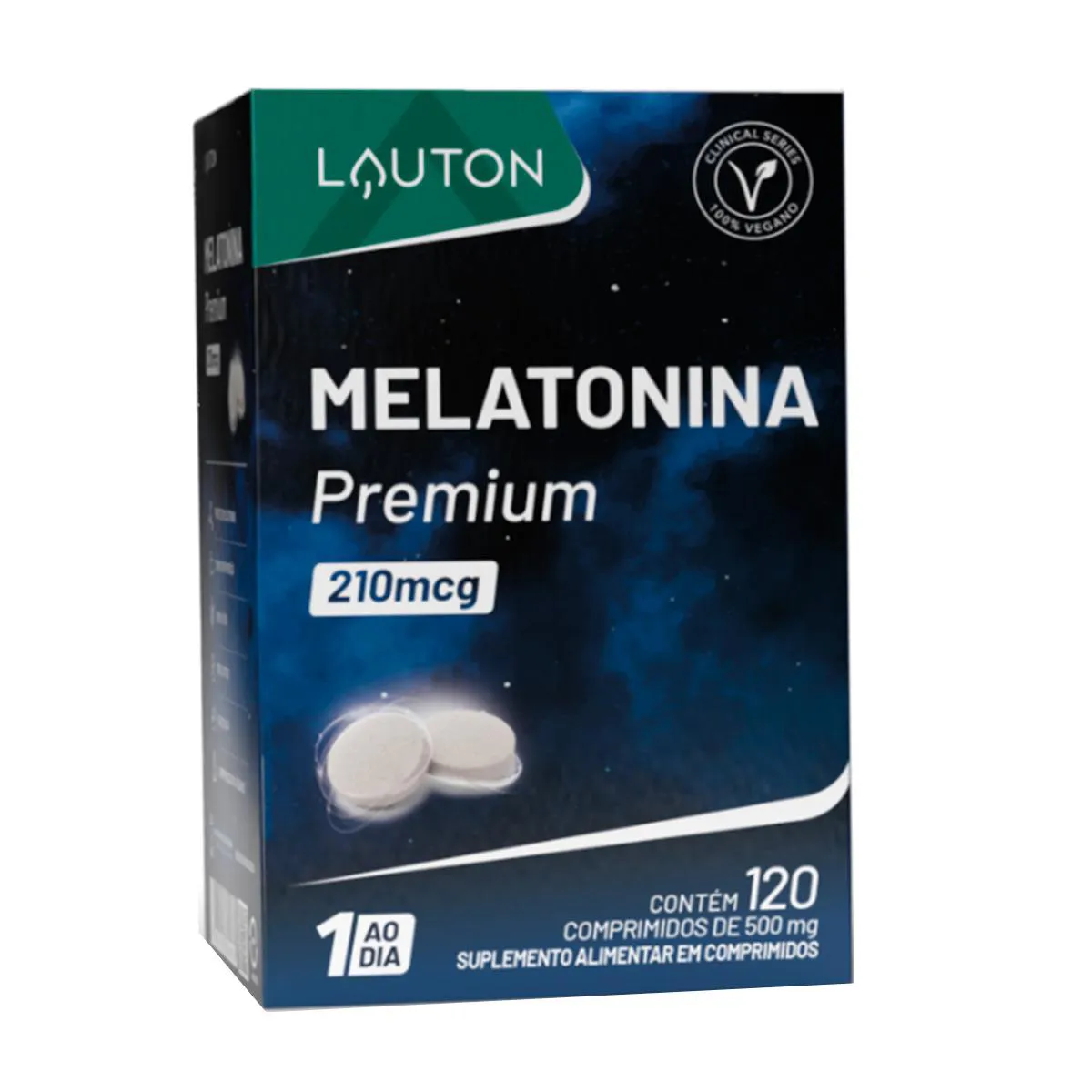 Melatonina Premium 210mcg Lauton 120 comprimidos