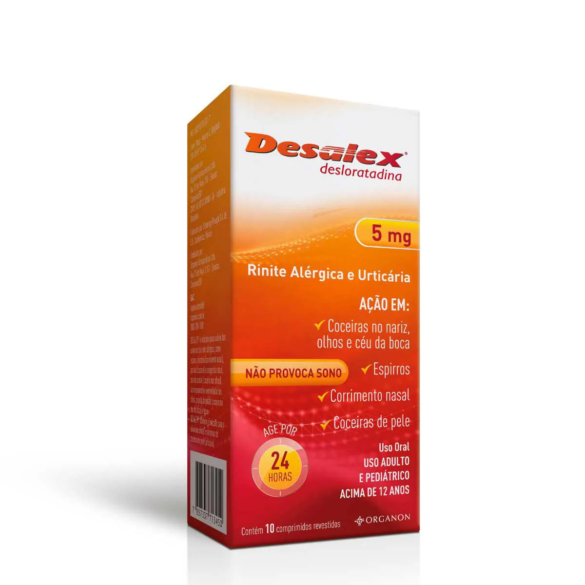 Desalex Desloratadina 5mg 10 comprimidos