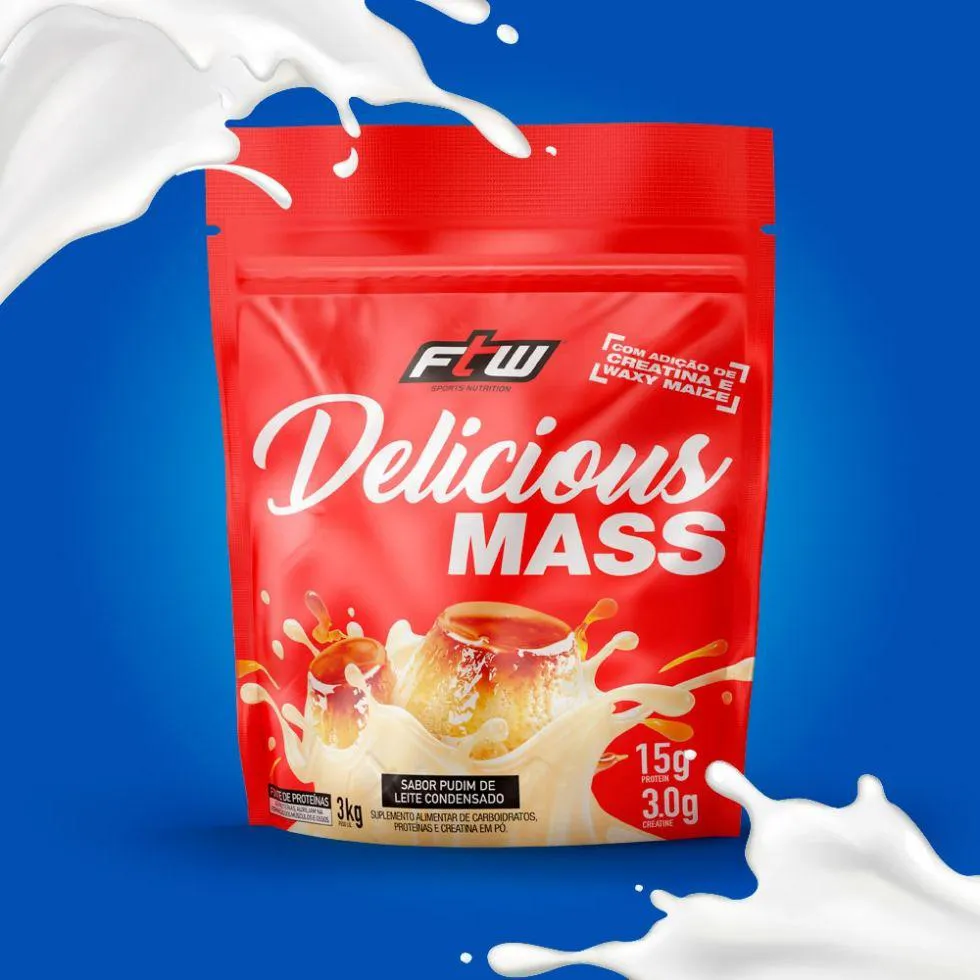 DELICIOUS MASS (3KG) - SABOR: PUDIM DE LEITE CONDENSADO