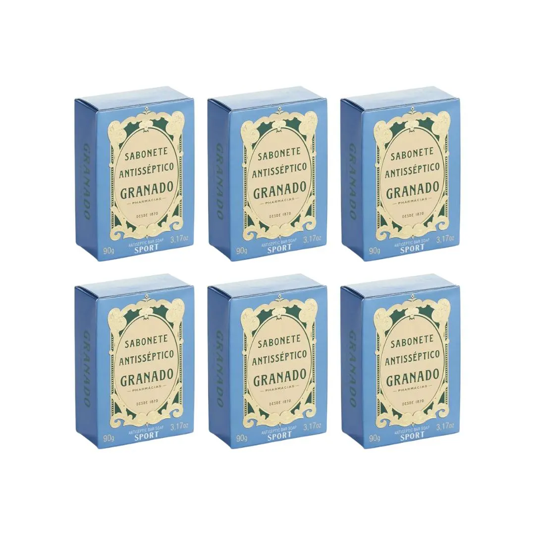 SABONETE GRANADO 90G ANTISEPTICO SPORT - KIT C/6UN