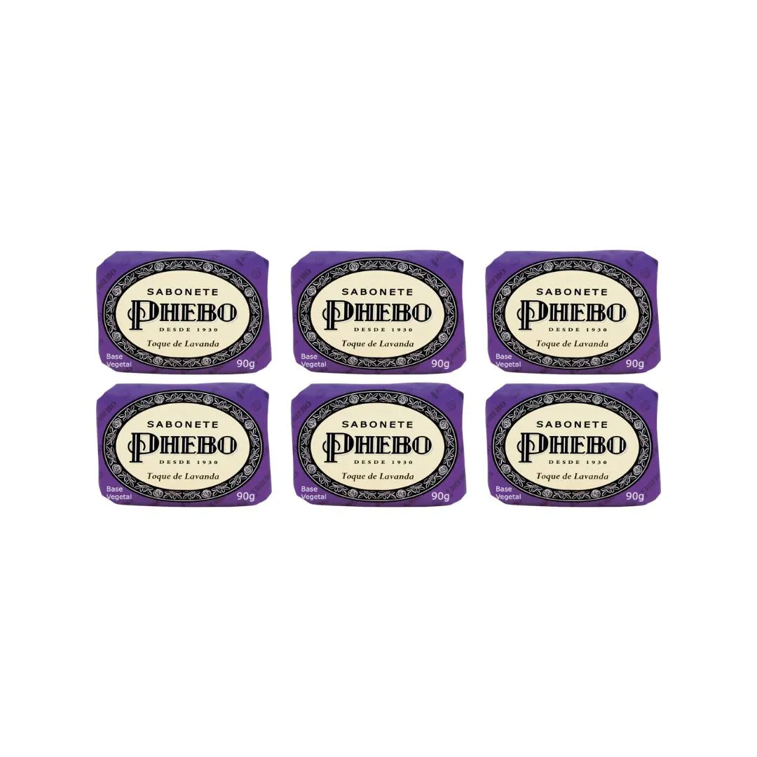 SABONETE PHEBO TOQUE DE LAVANDA 90G - KIT C/6UN
