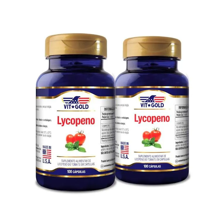 Kit 2x Licopeno Vitgold 100 cápsulas