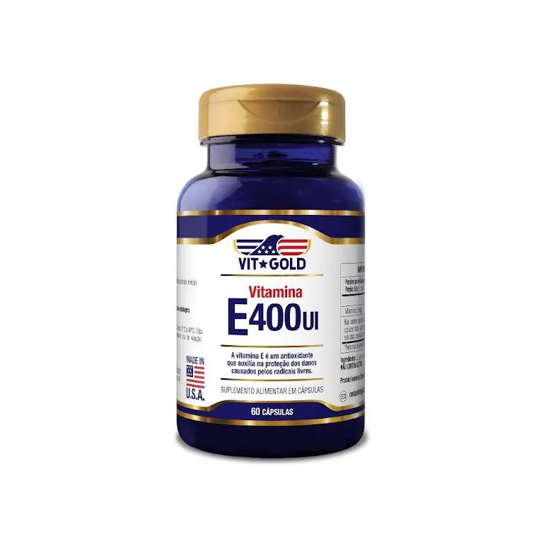 Vitamina E 400 UI Vitgold 60 Cápsulas