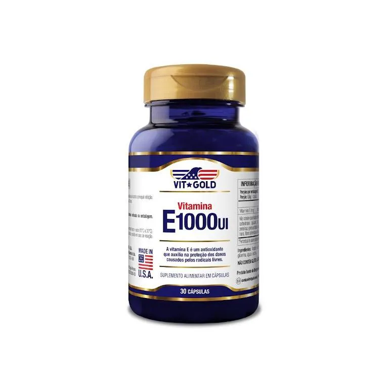 VITAMINA E 1000UI VIGOLD 30 CáPSULAS