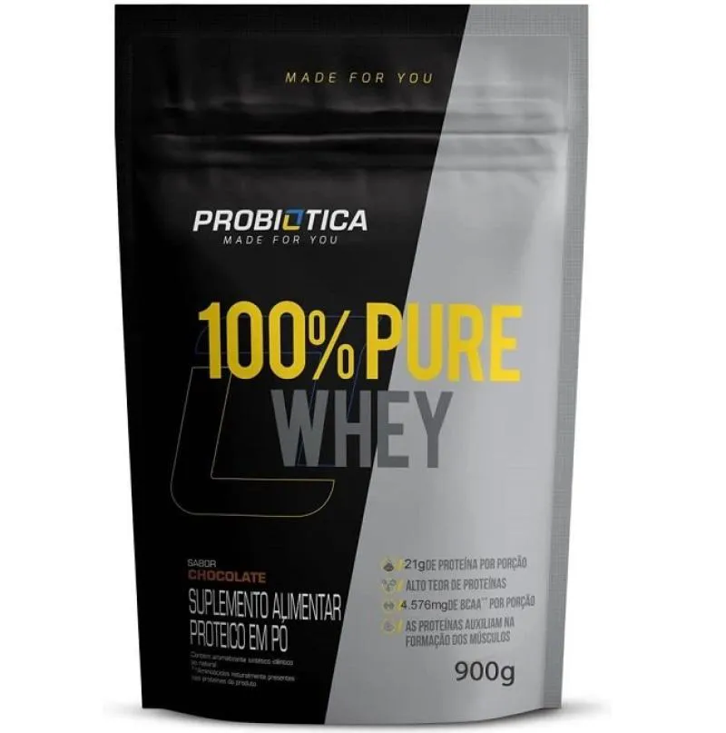 100% PURE WHEY REFIL (900G) - SABOR: CHOCOLATE