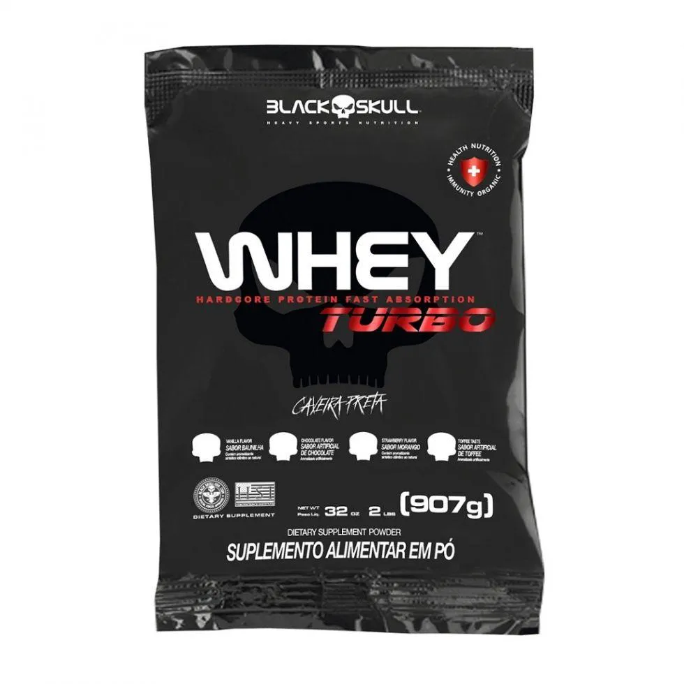 WHEY TURBO REFIL (907G) - SABOR: TOFFEE