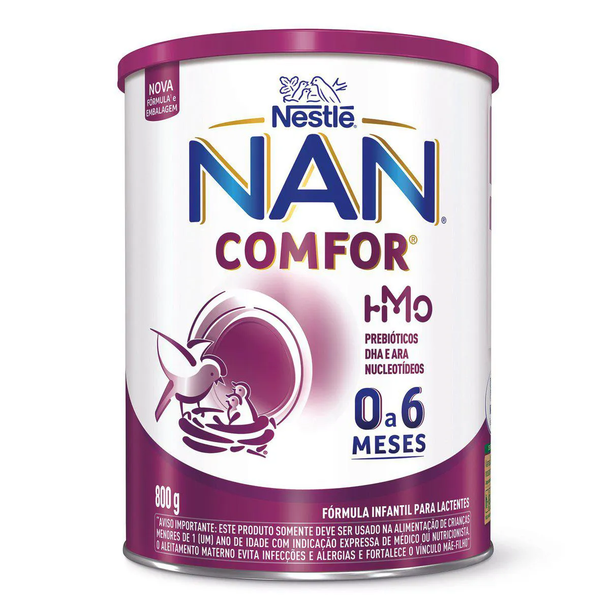 Fórmula Infantil NAN Comfor 1 Nestlé 0 a 6 meses 800g