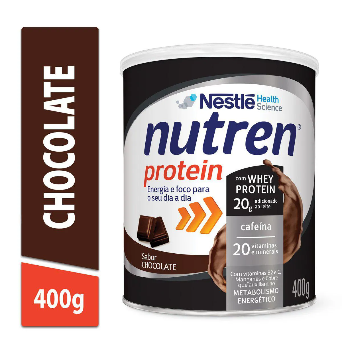 Suplemento Alimentar Nestlé Nutren Protein Chocolate com 400g