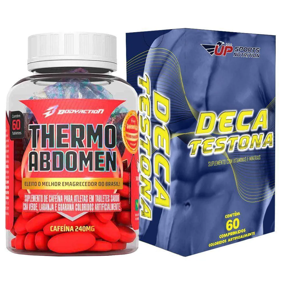 KIT THERMO ABDOMEN C/ 60+DECA TESTONA COM 60 COMPRIMIDOS