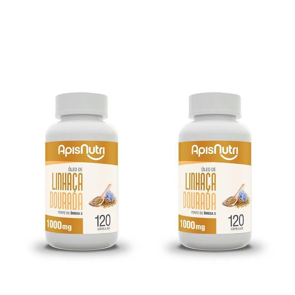 KIT 02 - óLEO DE LINHAçA - 120 - CáPSULAS 1000MG DNA VERDE