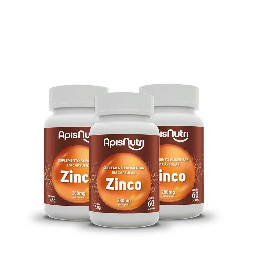KIT 3 - ZINCO - 60 CáPSULAS -DNA VERDE
