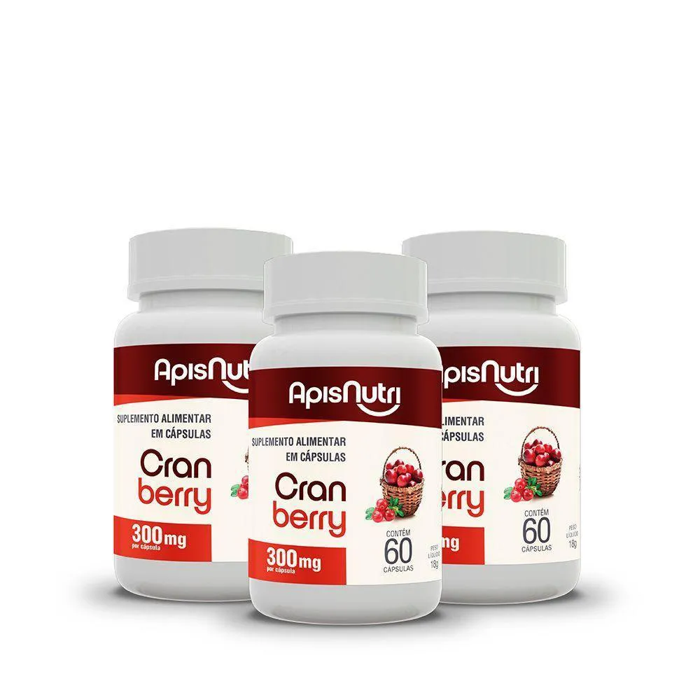KIT 3 - CRANBERRY - 60 CáPSULAS - DNA VERDE