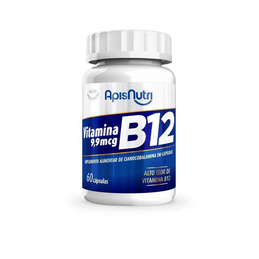 KIT 2 - SUPLEMENTO DE VITAMINA B12 - 60 CAPSULAS - APISNUTRI