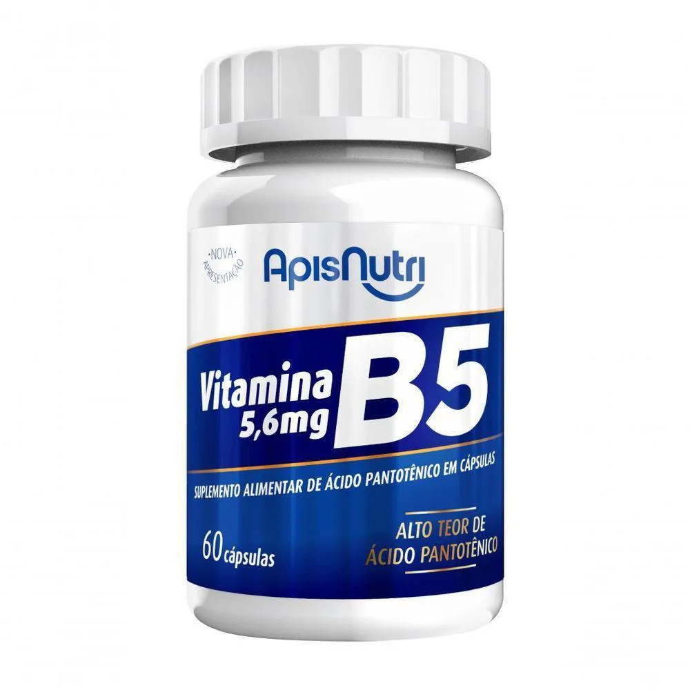 SUPLEMENTO DE VITAMINA B5 - 60 CAPSULAS - APISNUTRI