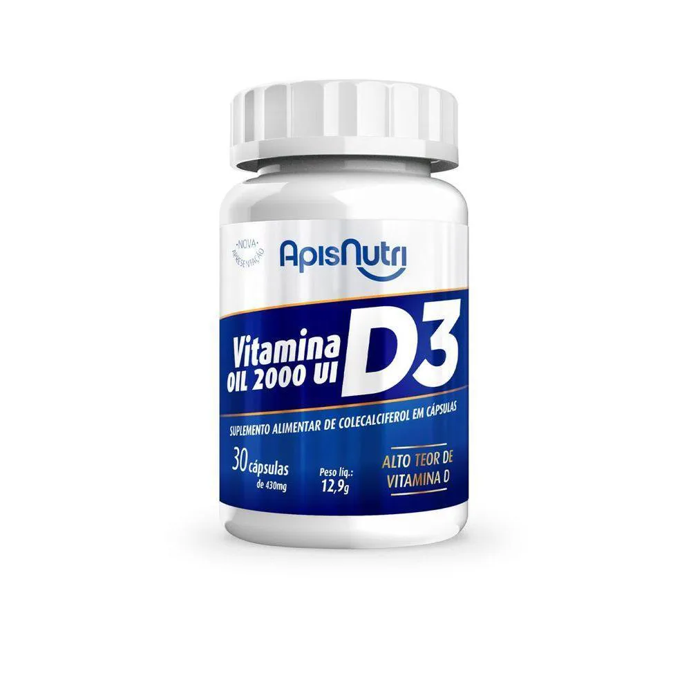 KIT 4 - SUPLEMENTO DE VITAMINA D3 OIL - 60 CAPSULAS - DNA VERDE