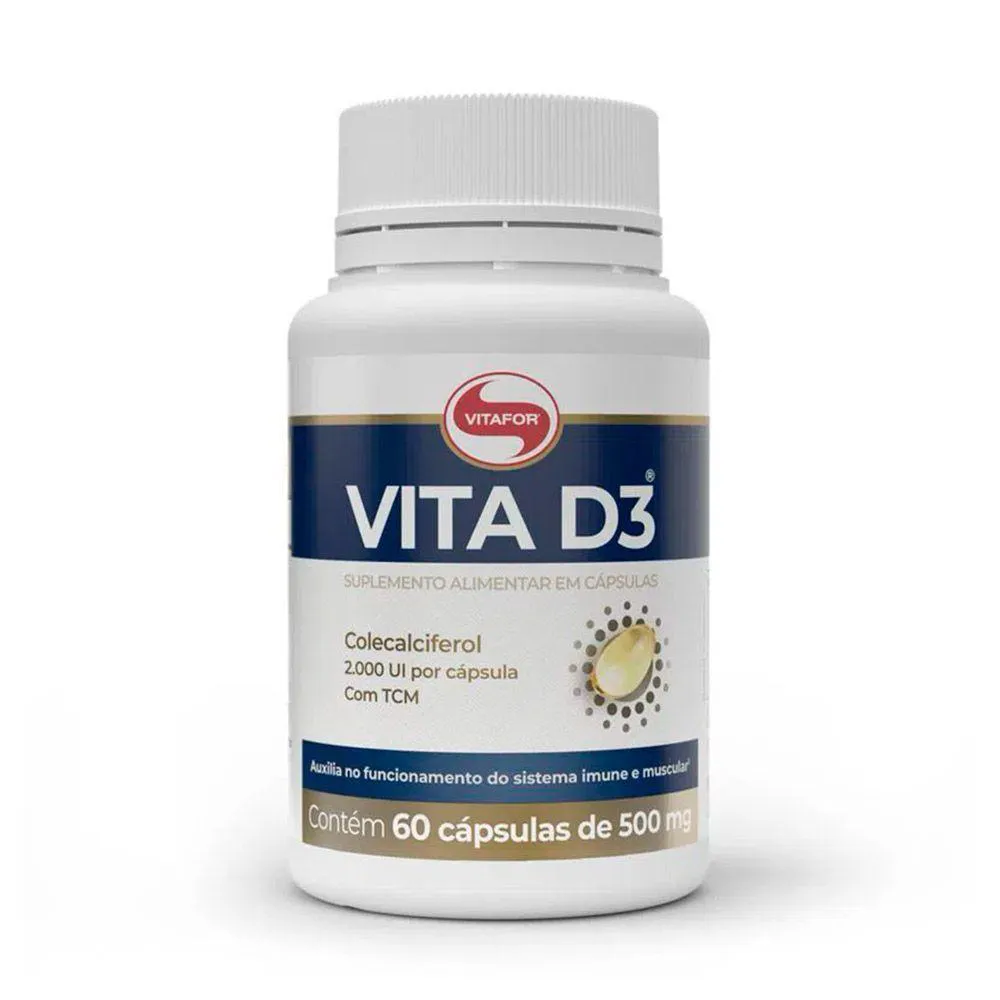 VITAMINA D3 60 CAPSULAS VITA D3 500MG VITAFOR
