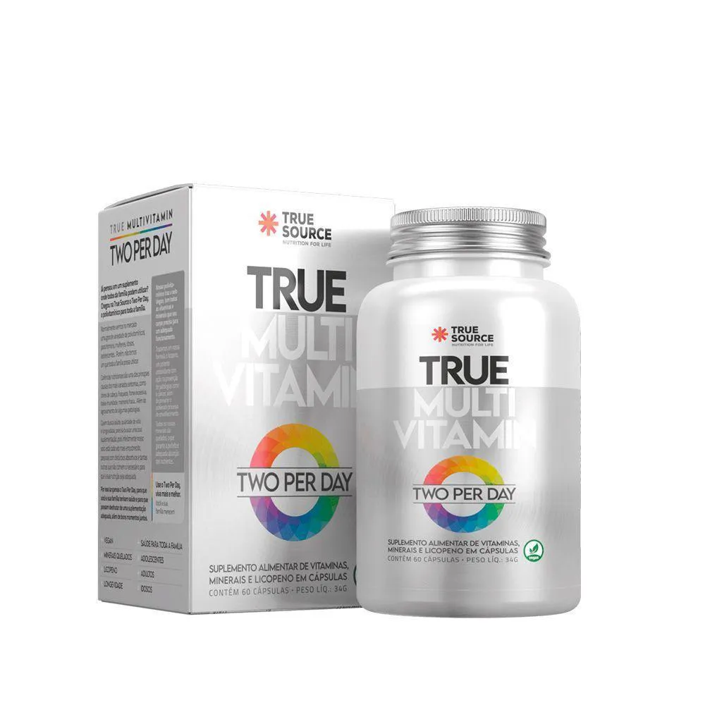 MULTIVITAMINICO TRUE MULTIVITAMIN TWO PER DAY 60 CAPSULAS TRUE SOURCE