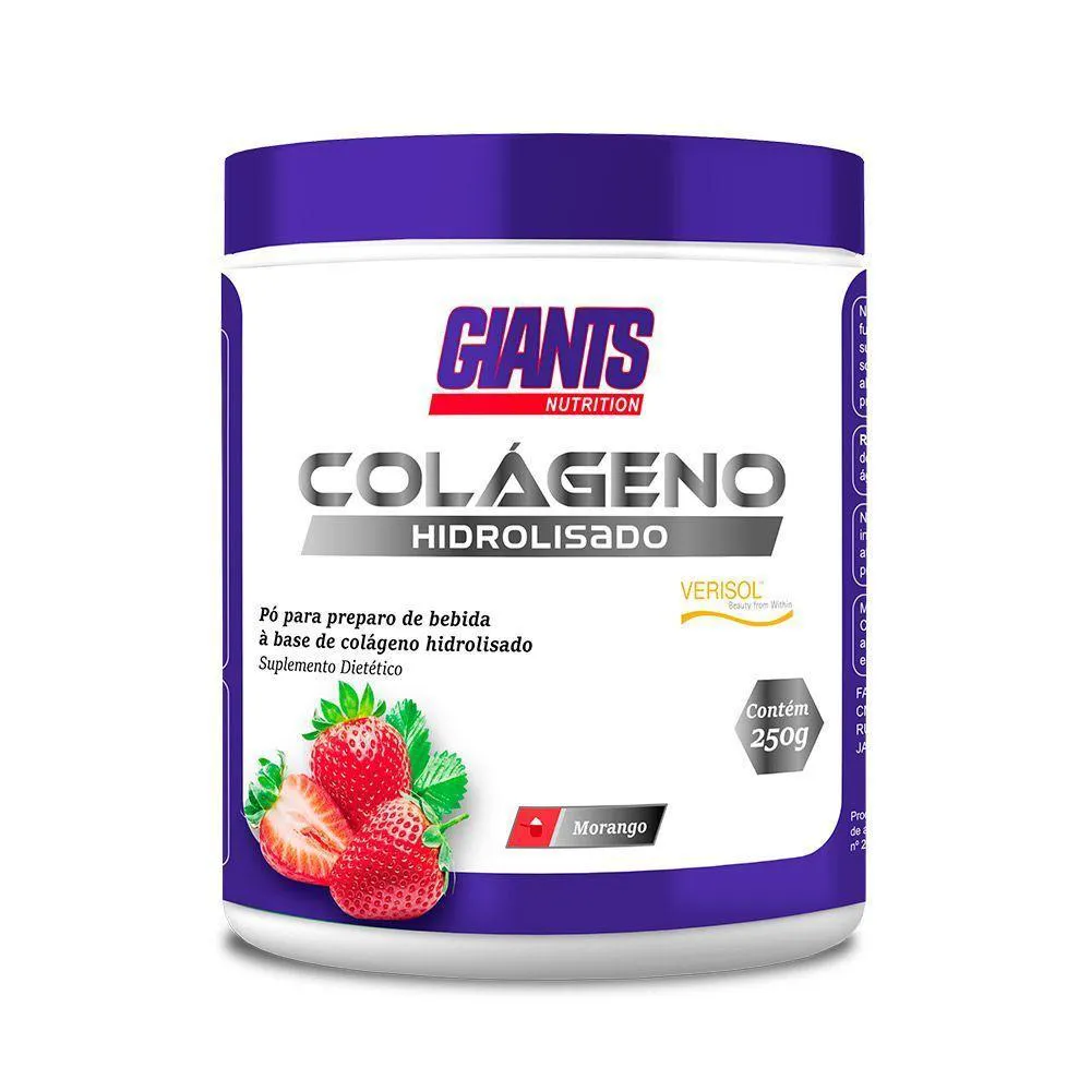 COLAGENO HIDROLIZADO VERISOL MORANGO 250G GIANTS NUTRITION