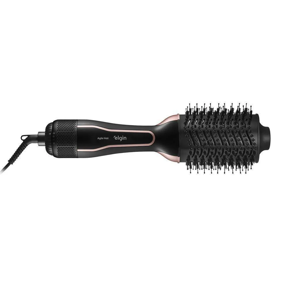 ESCOVA SECADORA AGILE HAIR íON ELGIN 1200W PRETO BIVOLT