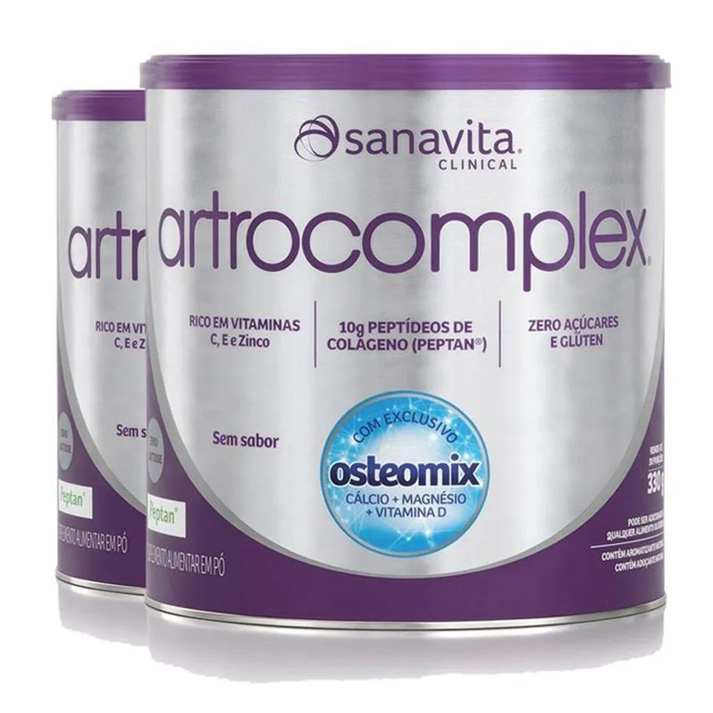 KIT 2 COLáGENO ARTROCOMPLEX 330G SANAVITA