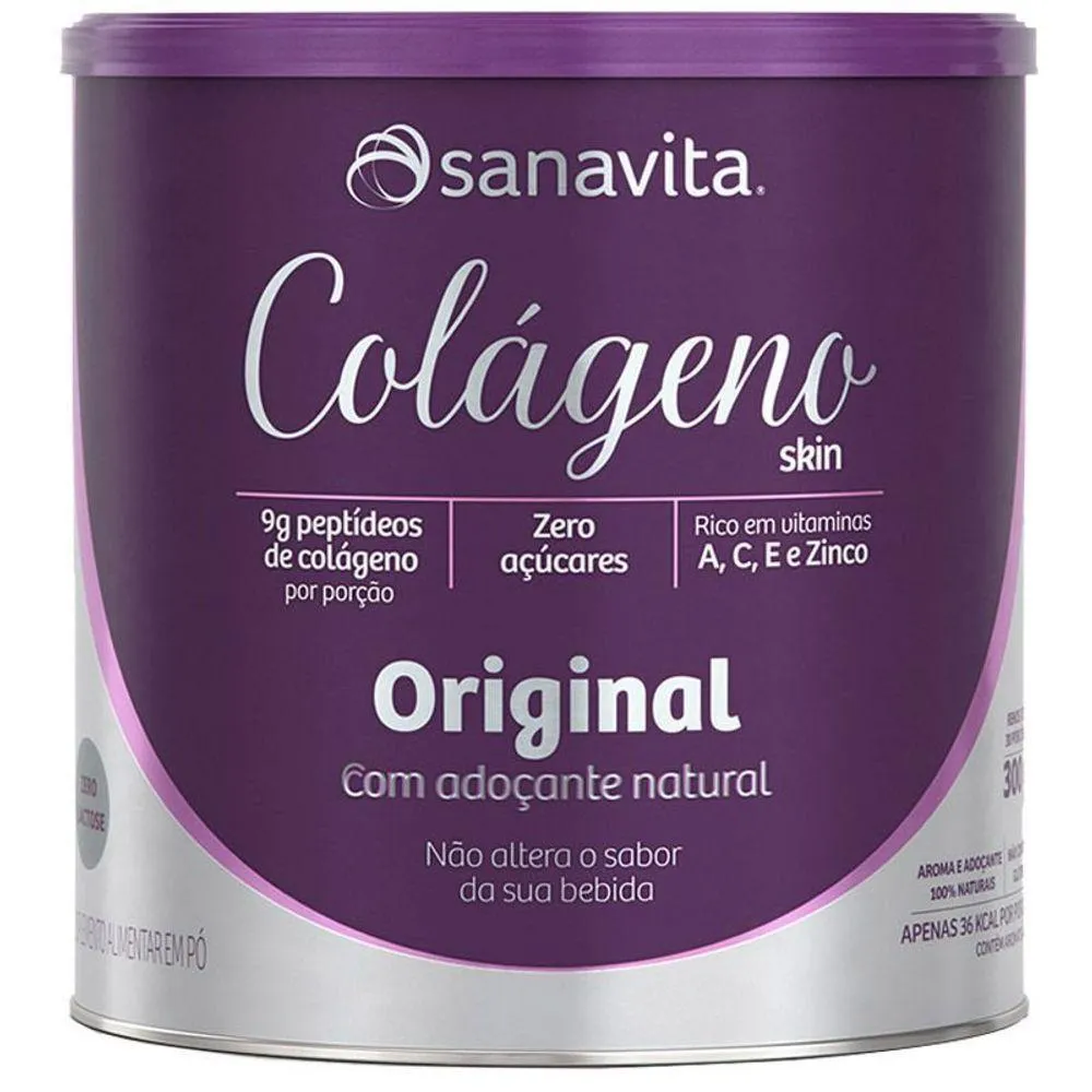 KIT 2 COLáGENO HIDROLISADO EM Pó SANAVITA  300G
