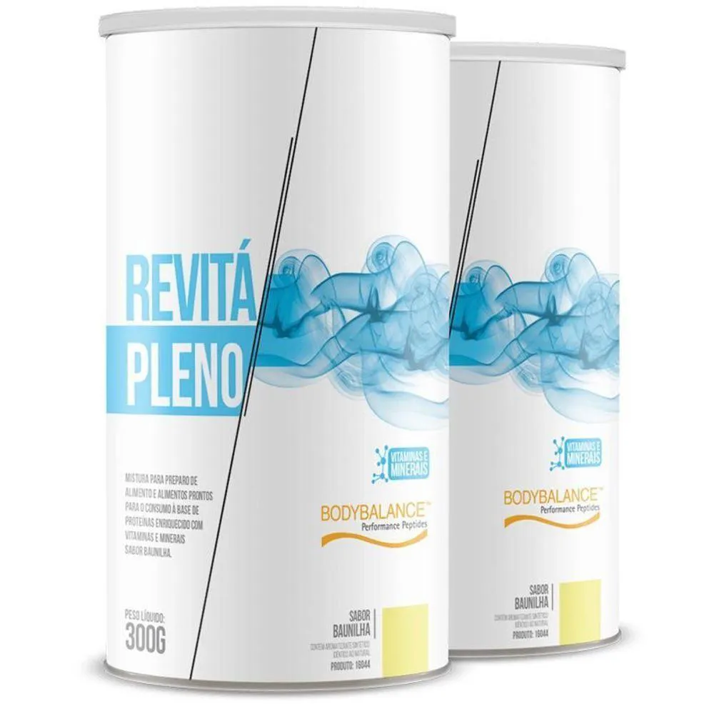 KIT 2 PROTEíNA 20G REVITá PLENO 300G BAUNILHA