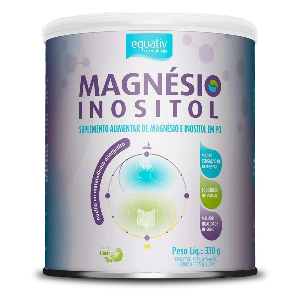 MAGNéSIO INOSITOL EQUALIV SABOR LIMãO 330G