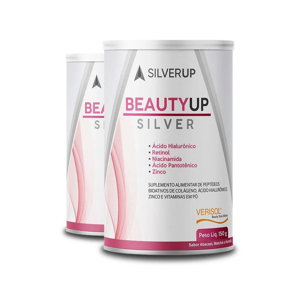 KIT 2 BEAUTY UP SABOR ABACAXI, MATCHá E HORTELã SILVERUP 150G