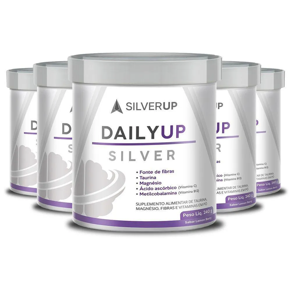 KIT 5 DAILY UP SABOR LEMON BERRY SILVERUP 240G