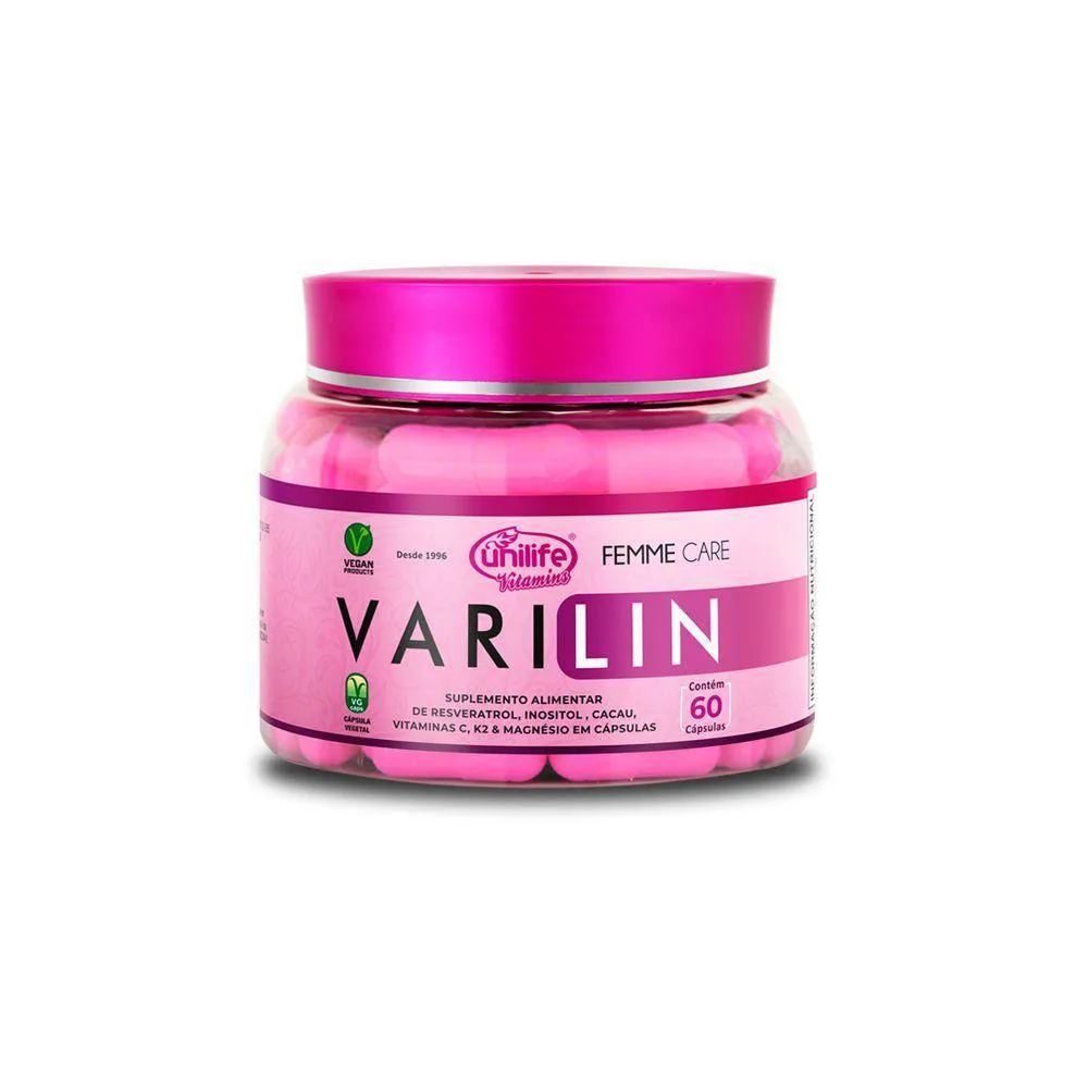 VARILIN FEMME CARE VEGANO UNILIFE 60 CáPSULAS 600MG