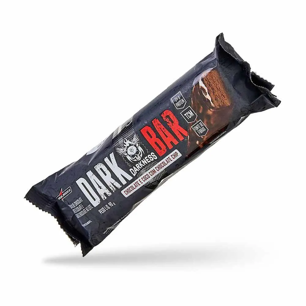 BARRA DARK BAR 90G - INTEGRALMéDICA SABOR CHOCOLATE MEIO AMARGO COM CASTANHA