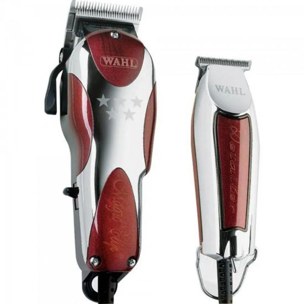 KIT MáQUINA DE CORTE E ACABAMENTO WAHL MAGIC CLIP 220V