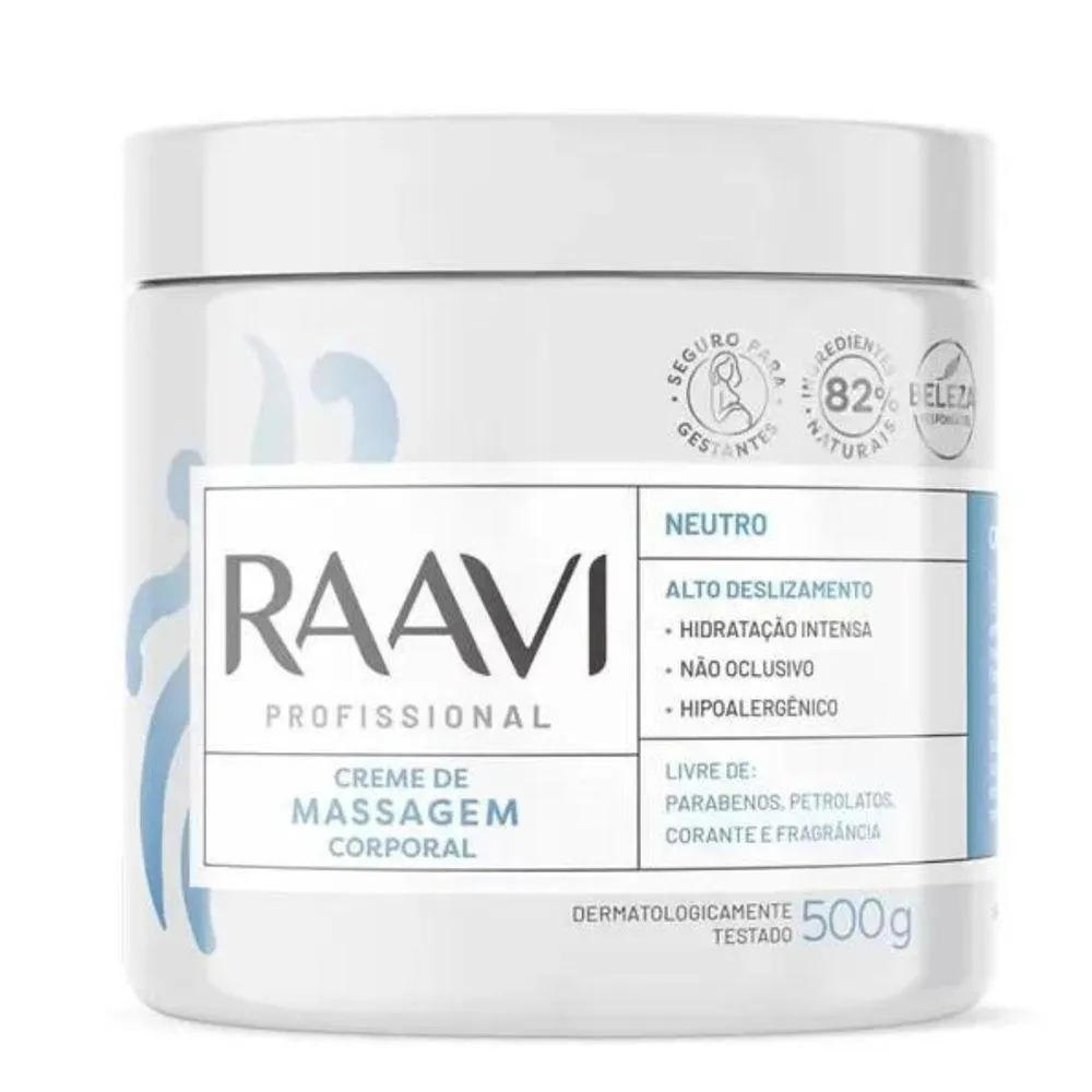 RAAVI CREME DE MASSAGEM NEUTRO - 500G